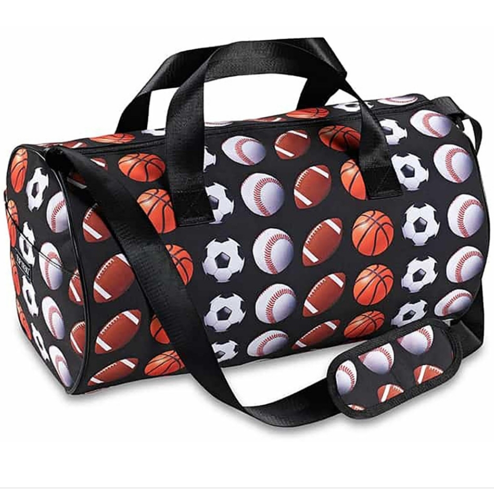 Top Trenz Multi Sport Kid's Black Duffle Bag NWOT